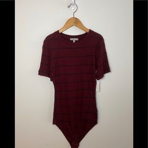Charlotte Russe Striped Bodysuit